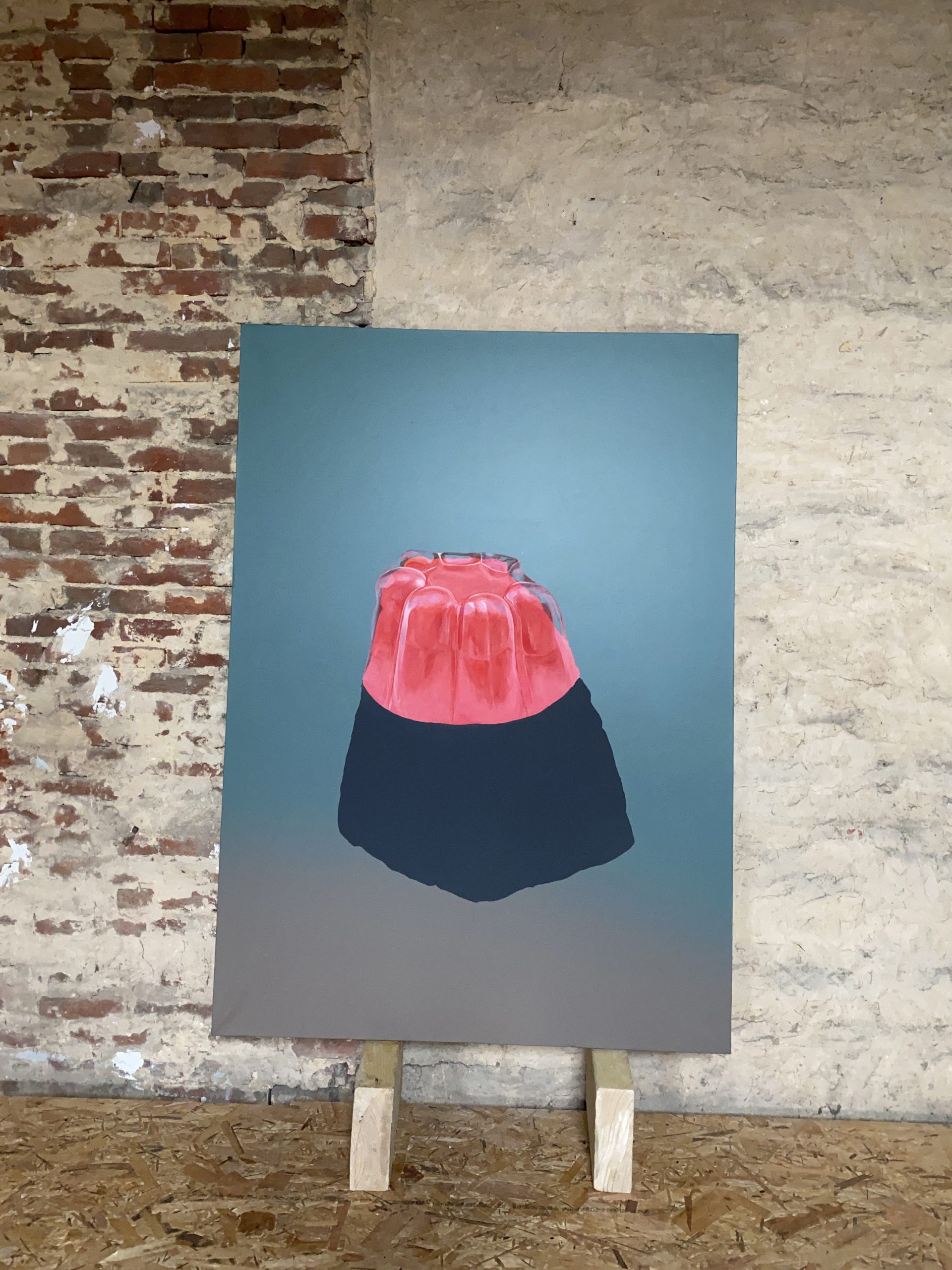 "Burn-out", une peinture acrylique sur toile, série spécimens réalisée par David Antonio Loureiro