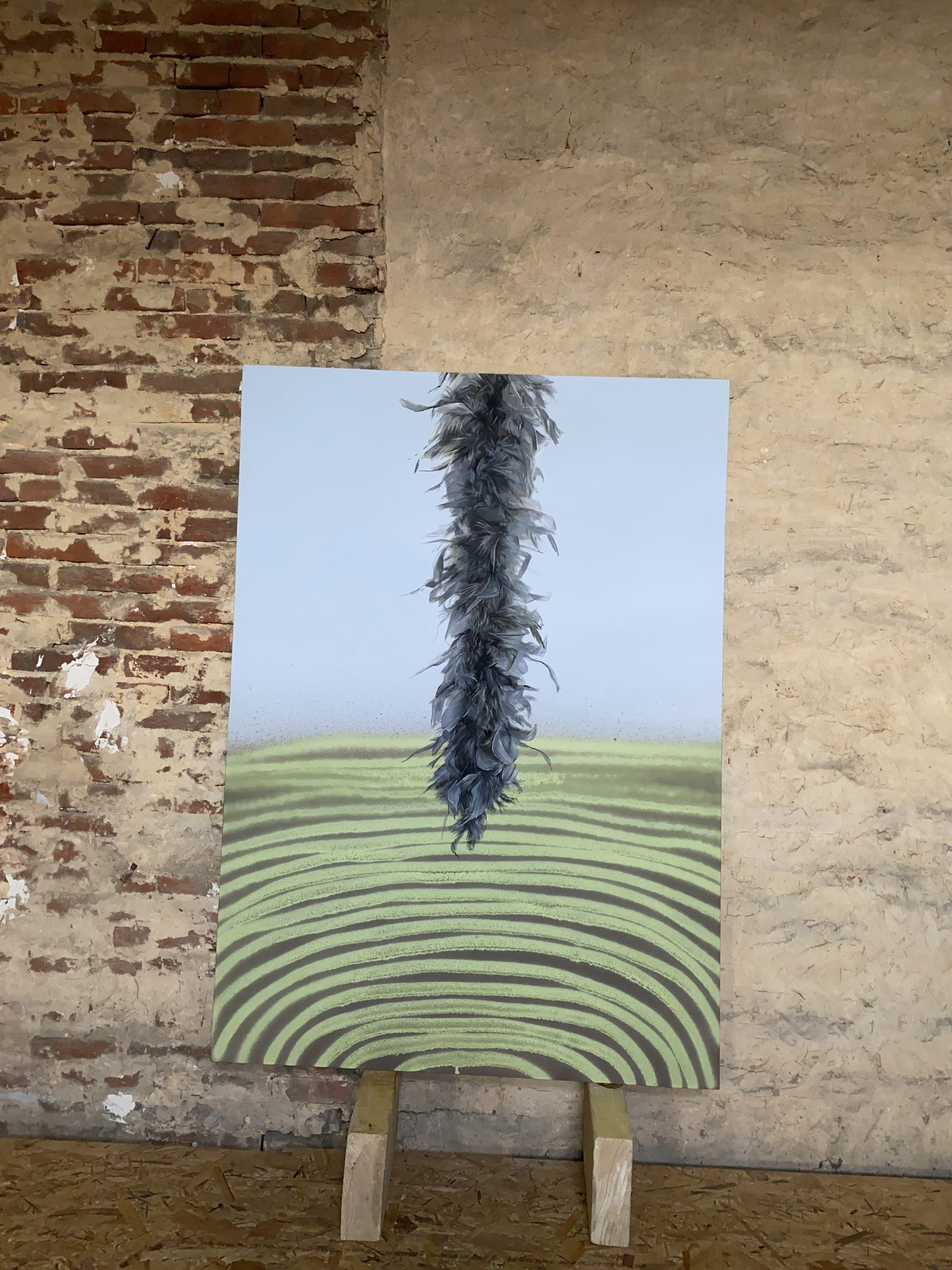 Pom 2, peinture acrylique sur toile, série spécimens réalisée par David Antonio Loureiro