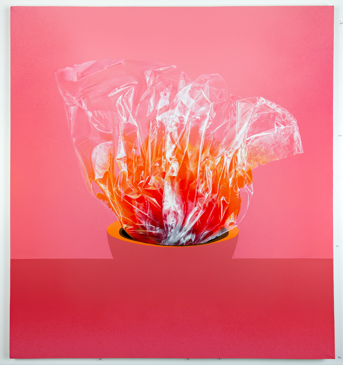RESPIRATIONS 2 - 2021, Acrylique sur toile (90 x 100 cm).