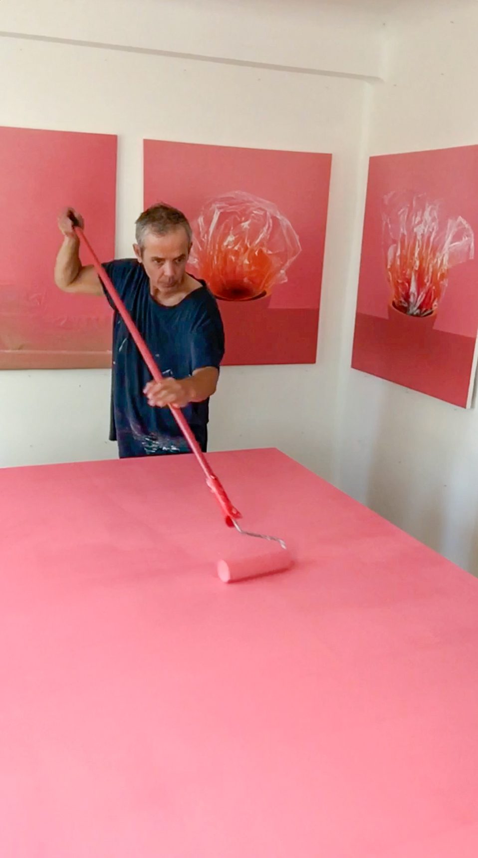 Respiration 3 – Œuvre documentée in-situ dans l&rsquo;atelier.